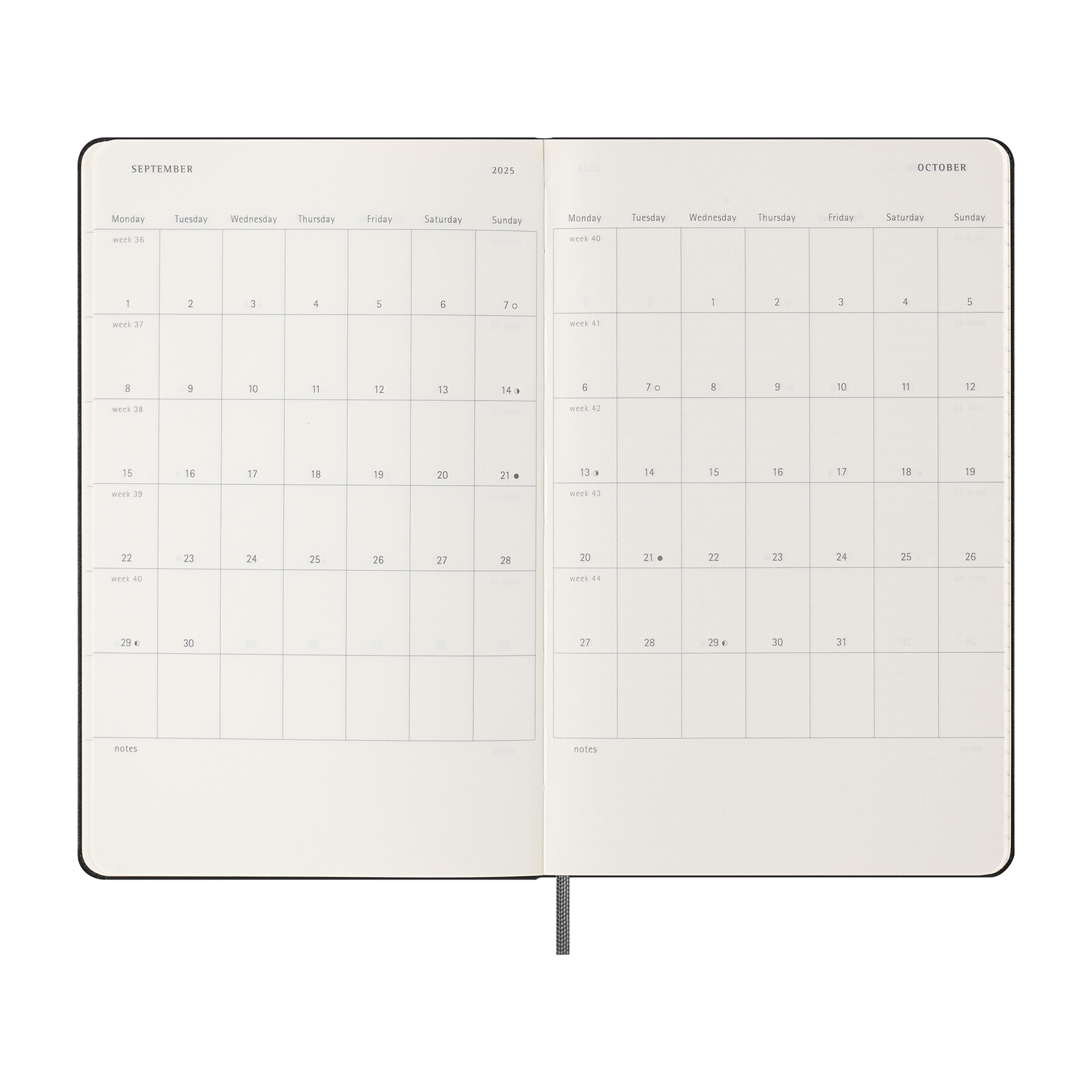 Hard Cover Large 12-Month Weekly 2025 Planner