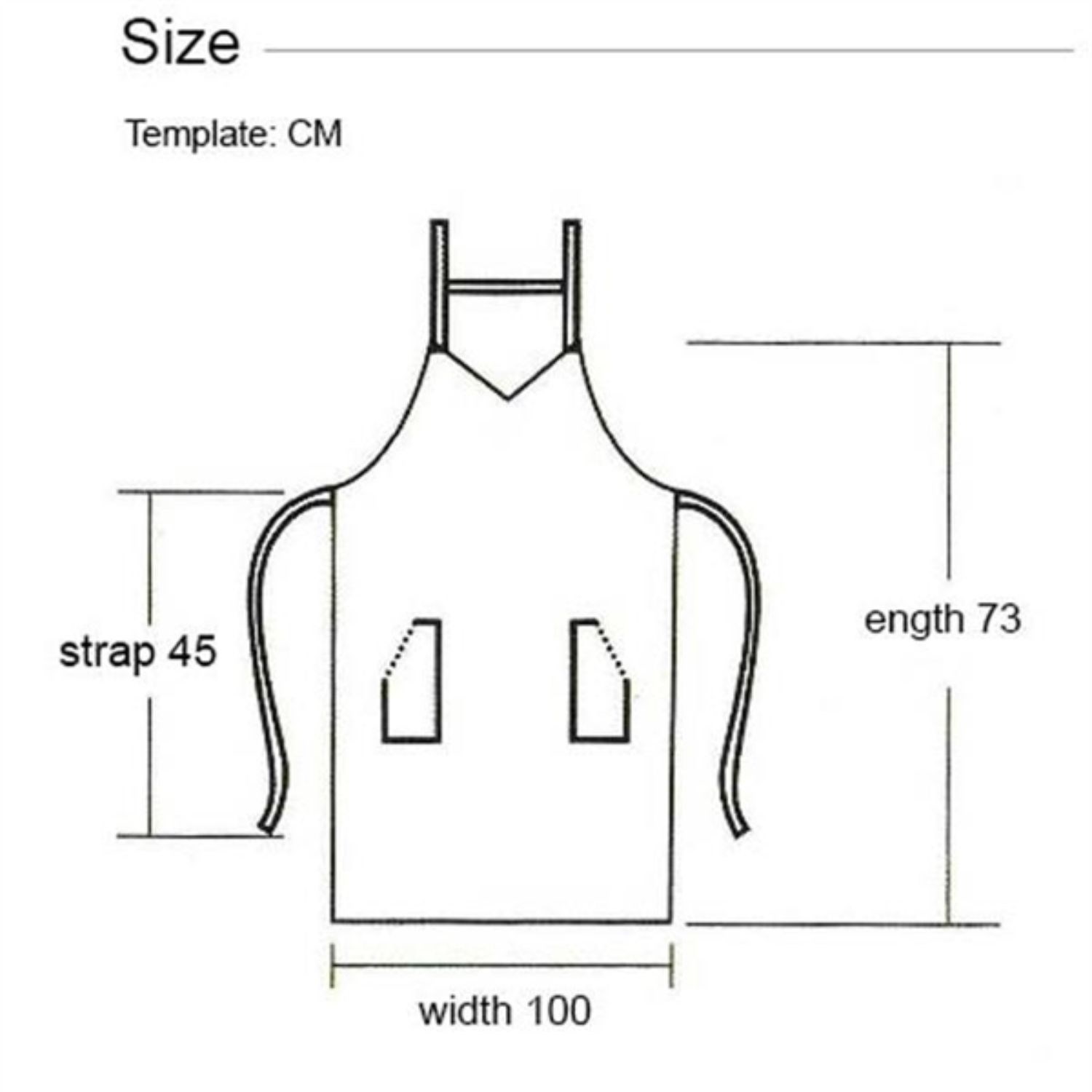 12 oz Woven knitted V-neck Kitchen Apron, Elastic Back strap 3