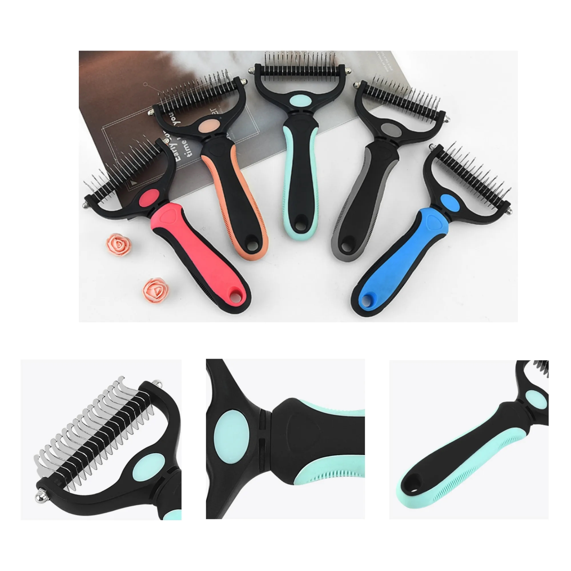 Pet Friendly Dog Brush For Shedding 2