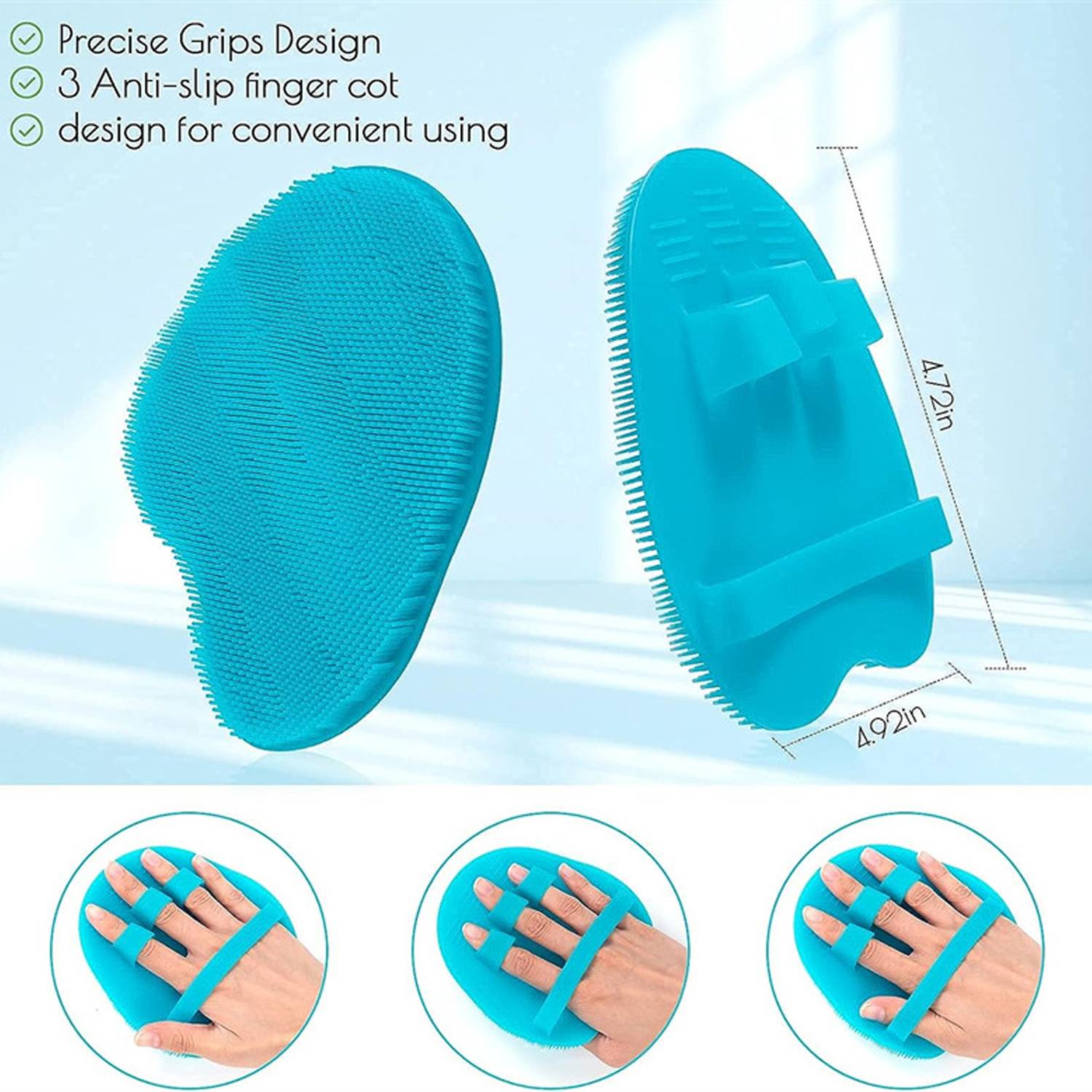 Soft Silicone Shower Exfoliating Skin Massage Brush 5