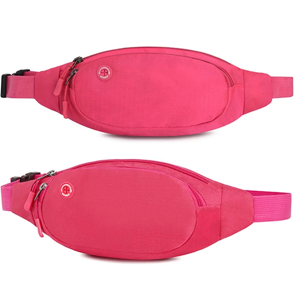 Large Crossbody Fanny Pack with 3-Zipper Pockets 10