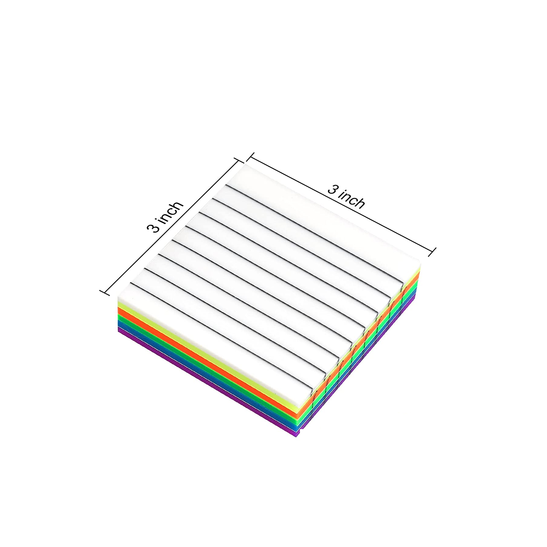 300 Sheets Lined Transparent Sticky Notes 2