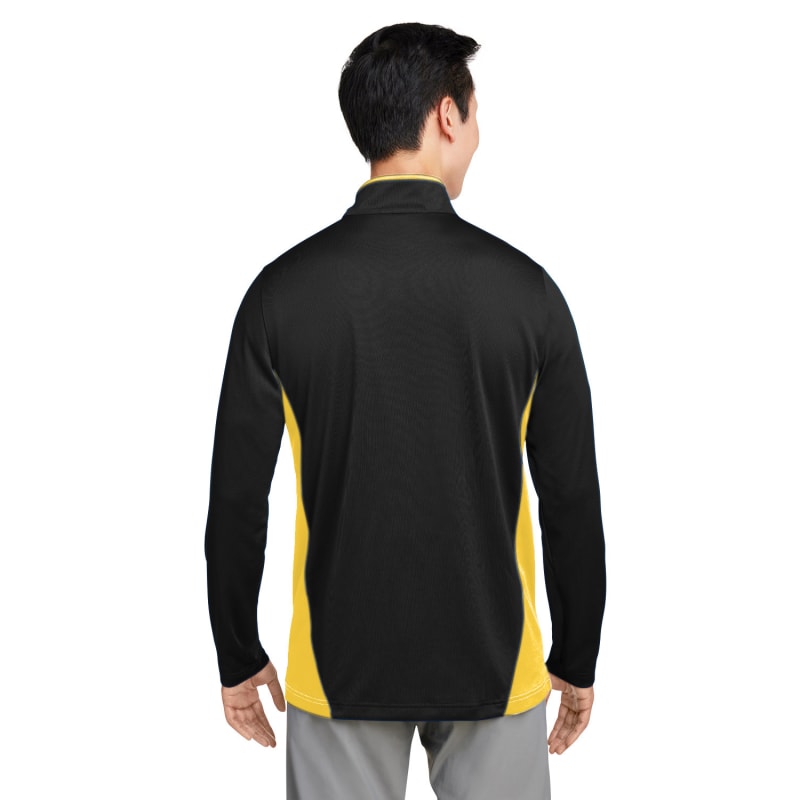 Harriton Men's Flash Snag Protection Plus IL Colorblock Quarter-Zip 9