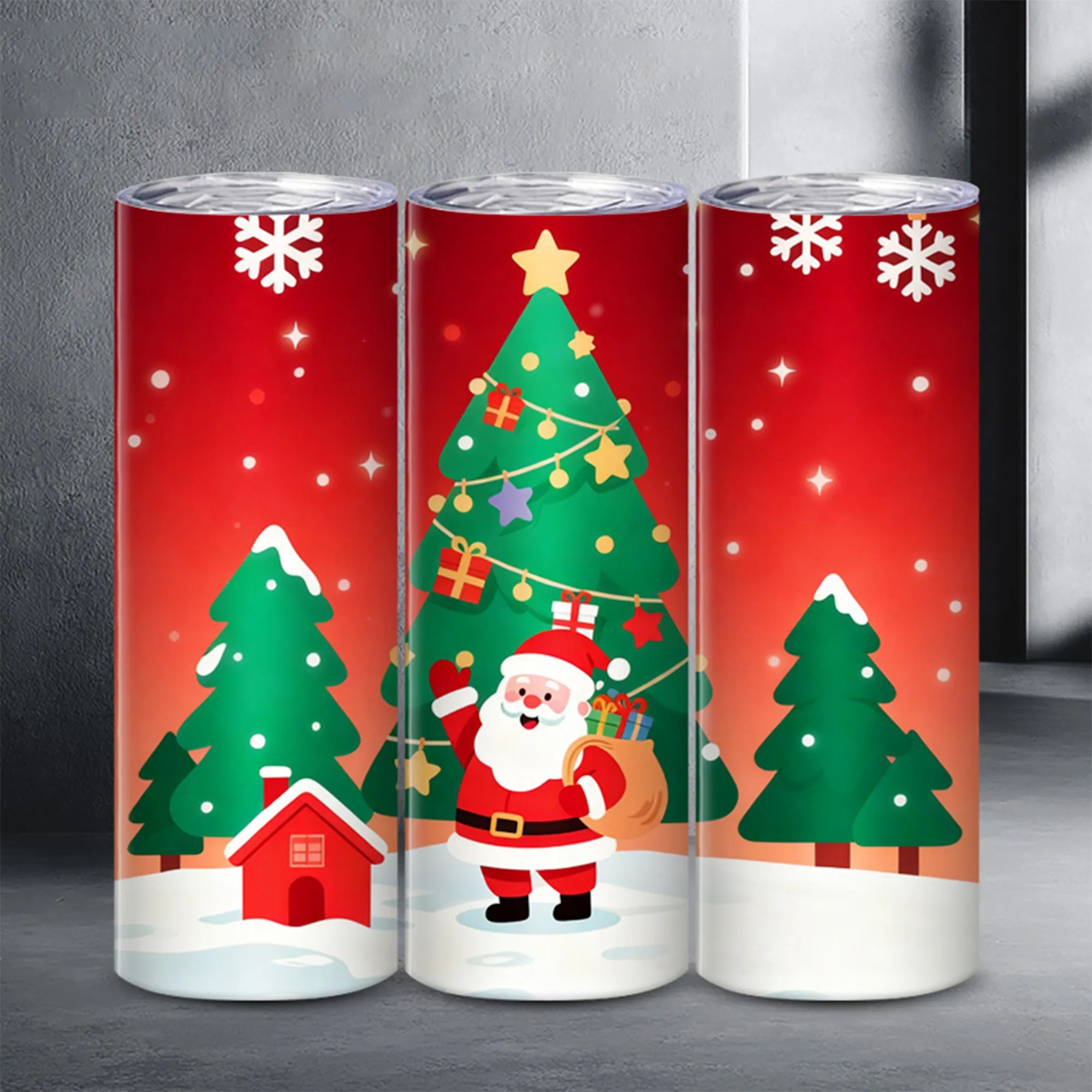 Christmas Insulated Tumbler With Leak Proof Lid 2