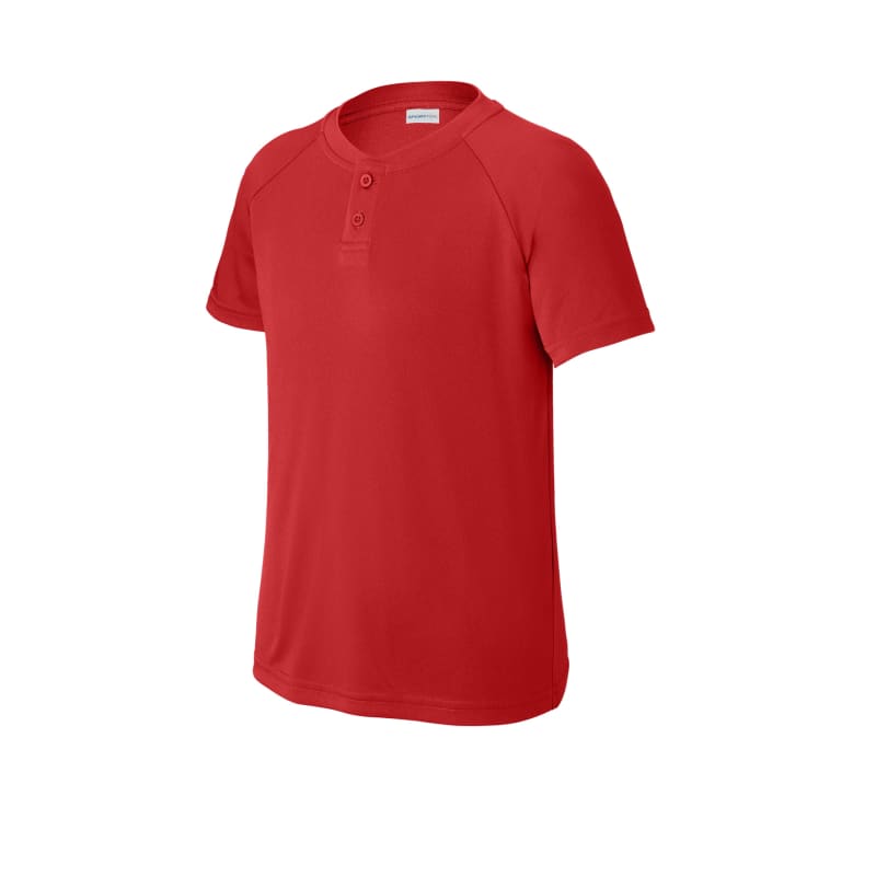 Sport-Tek Youth PosiCharge Competitor 2-Button Henley 28