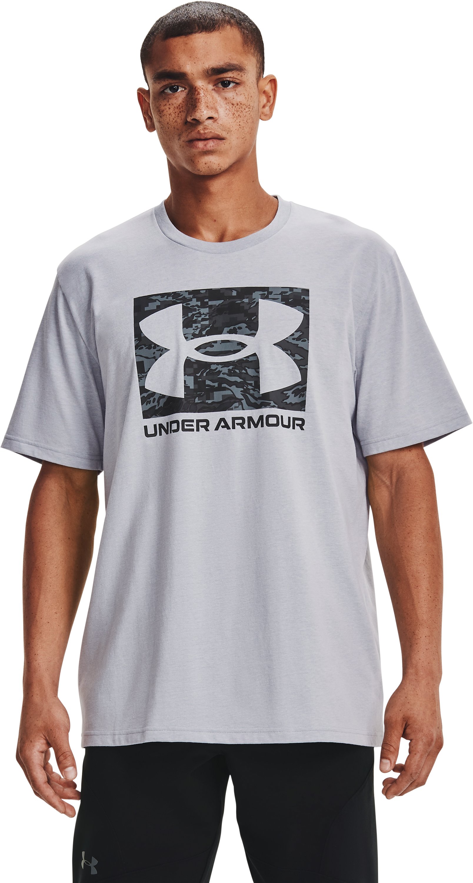UA ABC Camo Boxed Logo Men's Short Sleeve 7