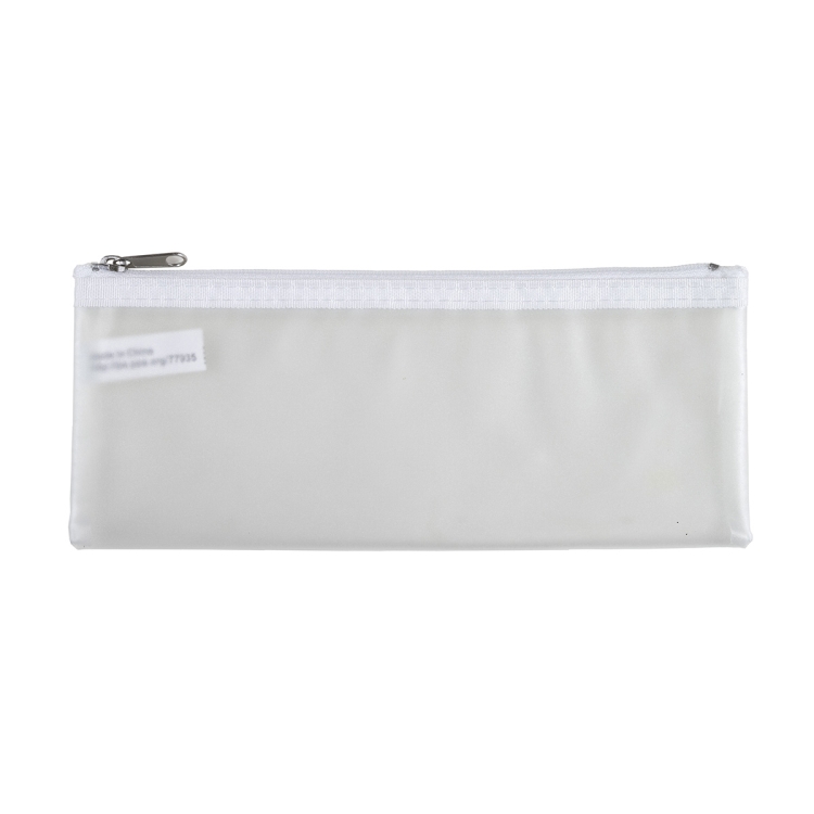 8 ½" W x 3 ½" H -"Dubai" Vinyl Travel Pencil and Accessories Pouch with Zipper 7