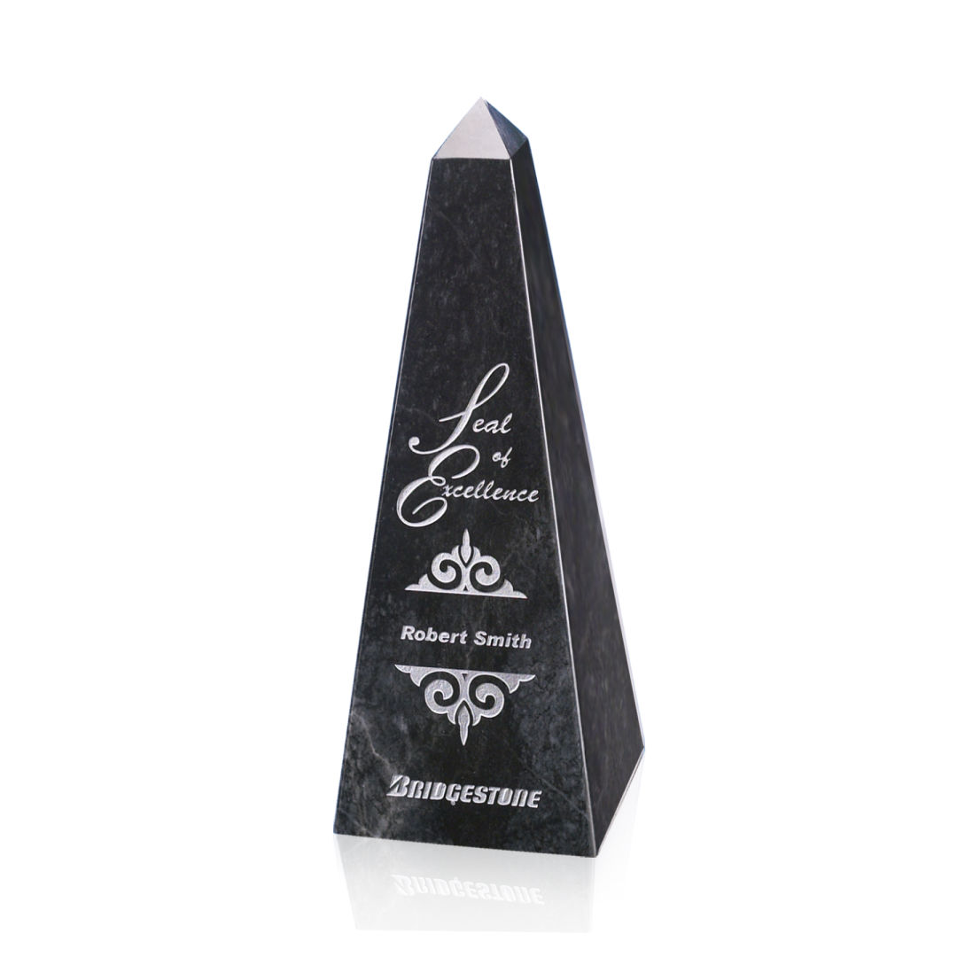 Marble Obelisk Award - Black 6