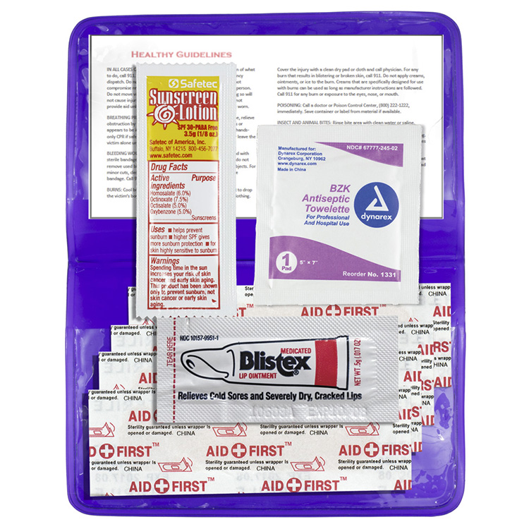 "SUN-IS-FUN" 8 Piece Sun Relief First Aid Kit 13