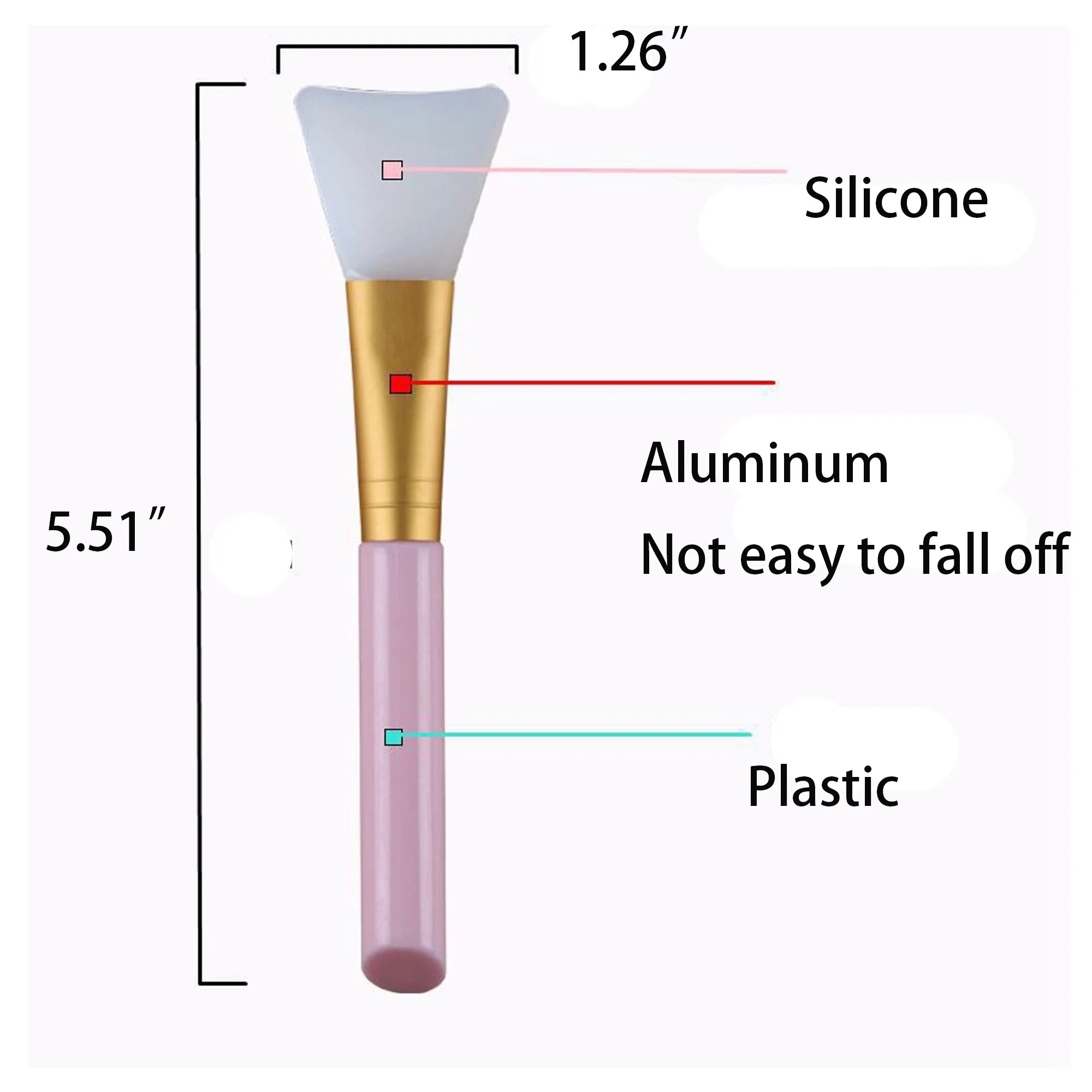 MOQ 10PCS Customize Soft Silicone Facial Mud Applicator Clay 1