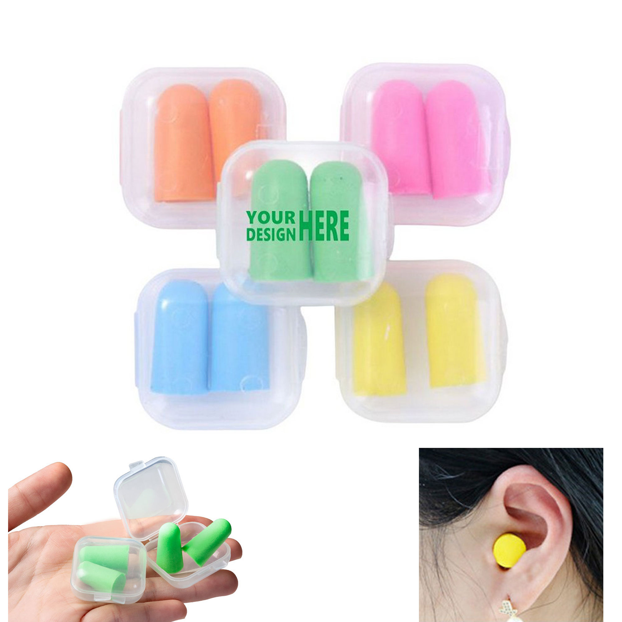 Foam Earplugs With Case 2