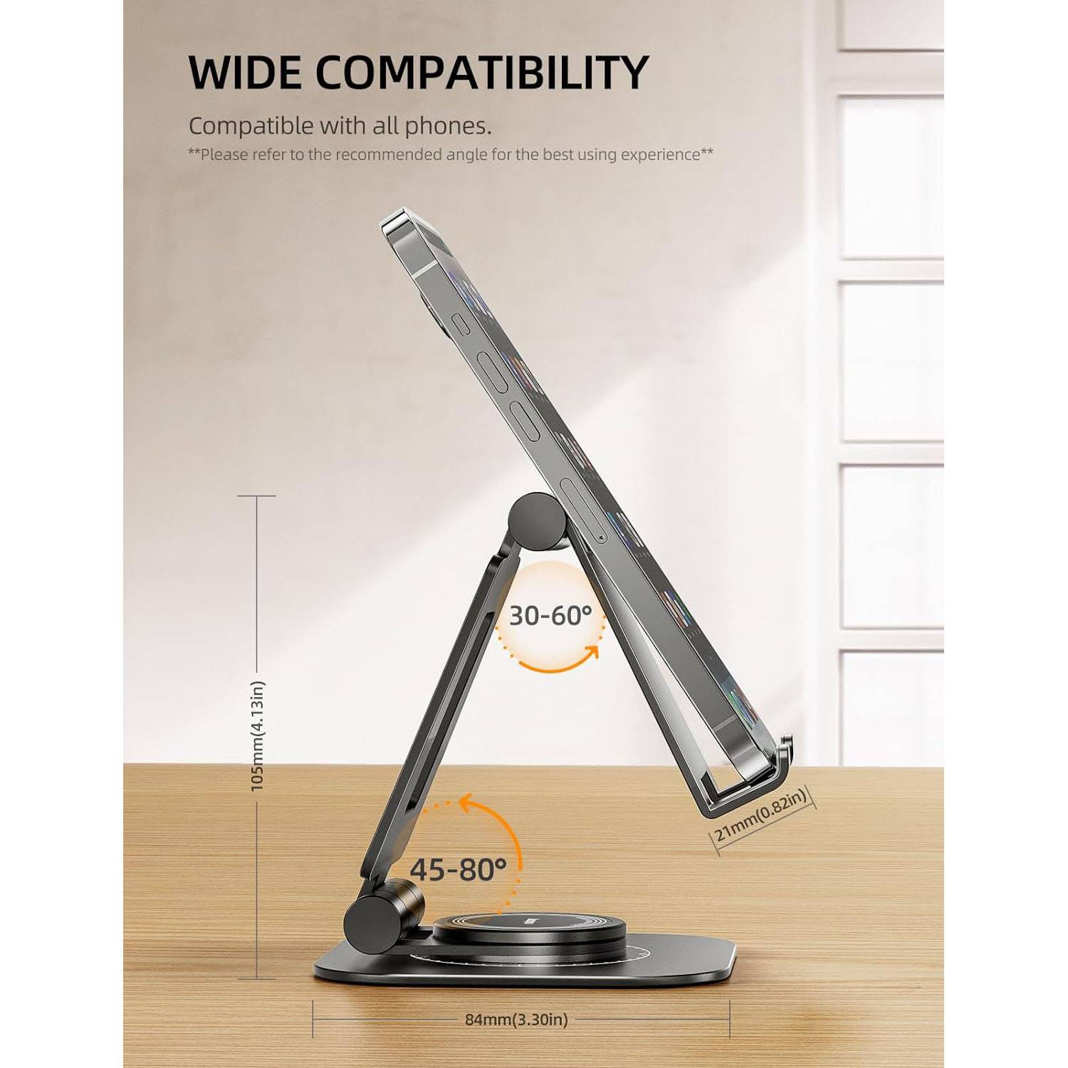 Folding Rotating Aluminum Alloy Phone Stand 8