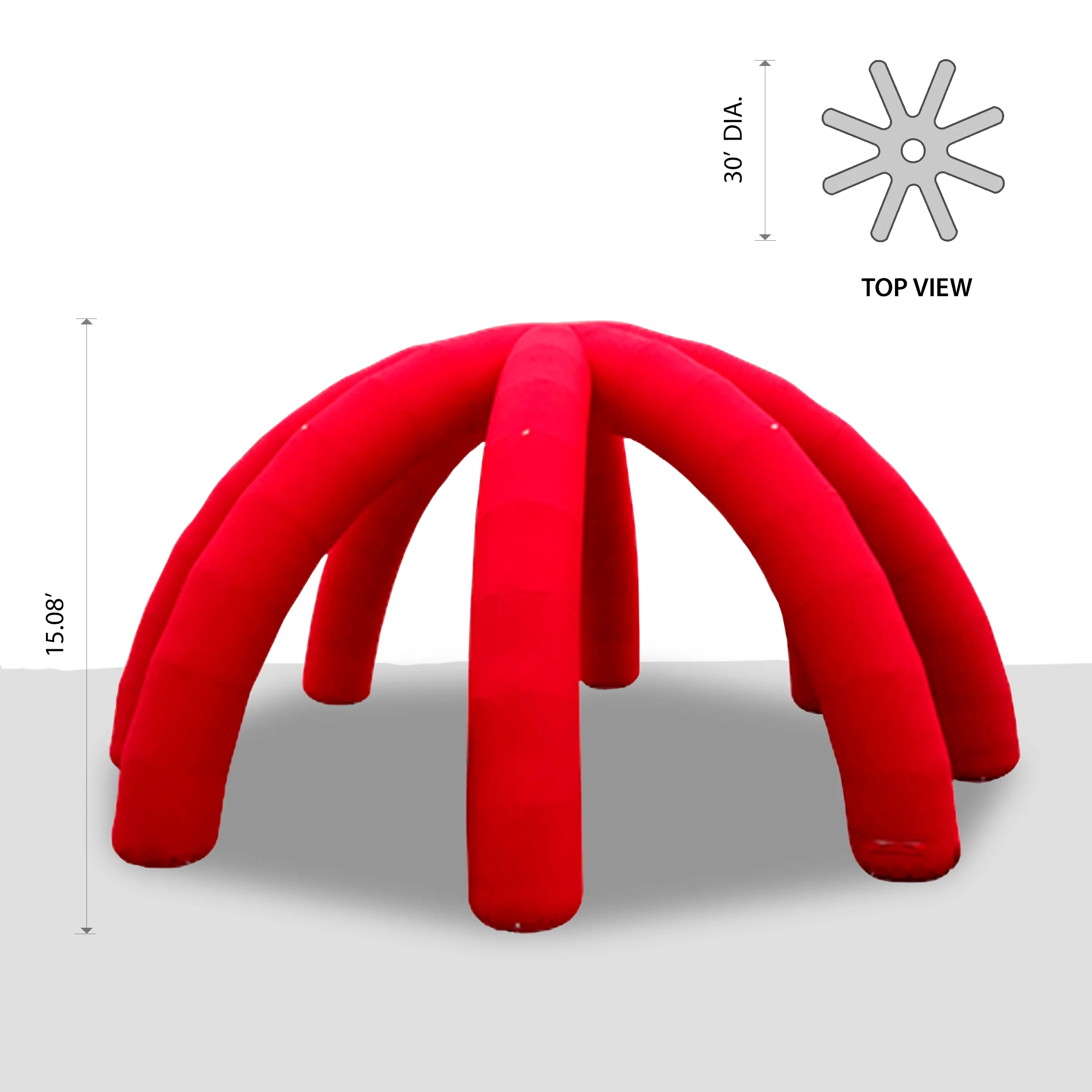 30' Custom Inflatable Spider Tent with 8 legs 2