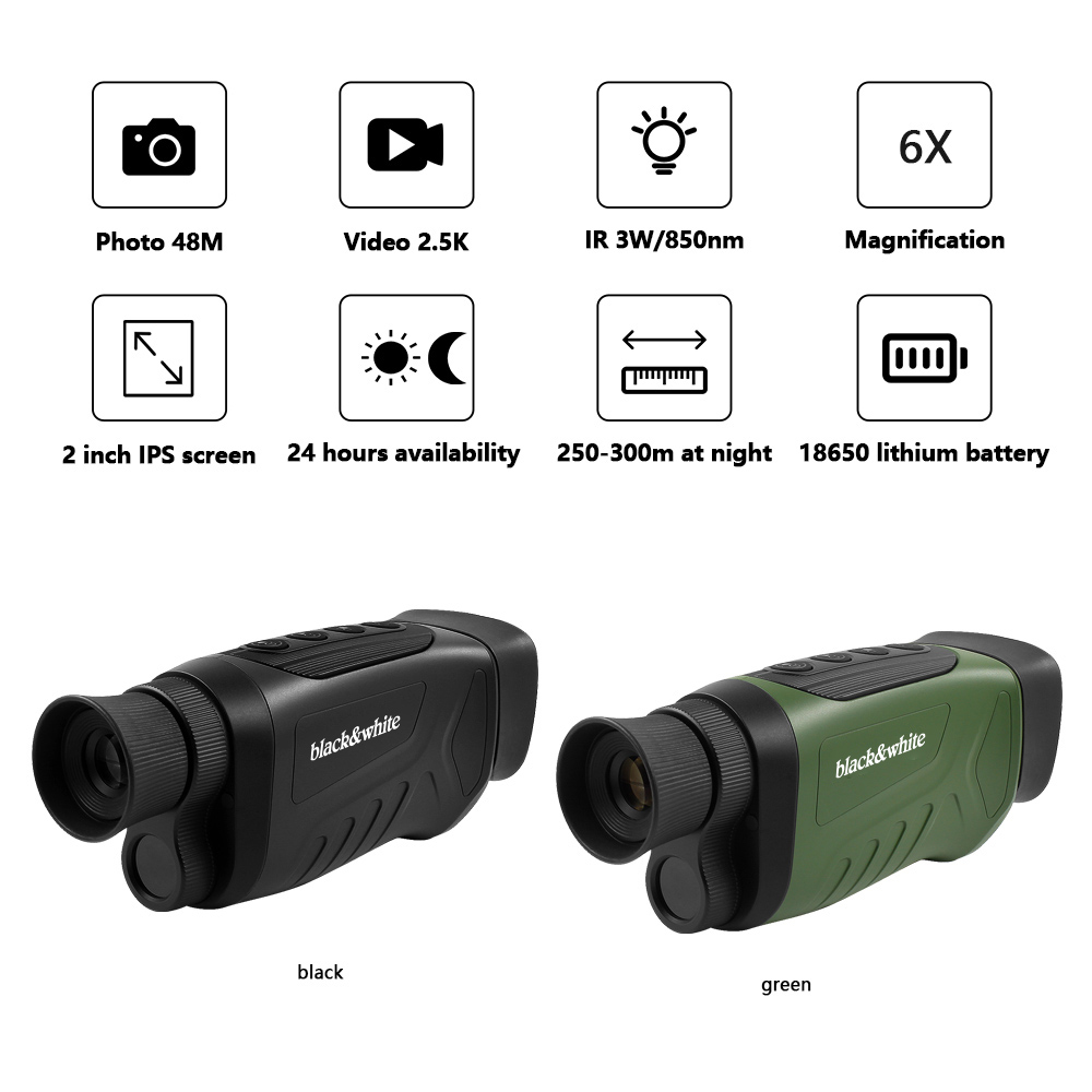 Digital Night Vision Monoculars with Infared, 6X Magnification 15
