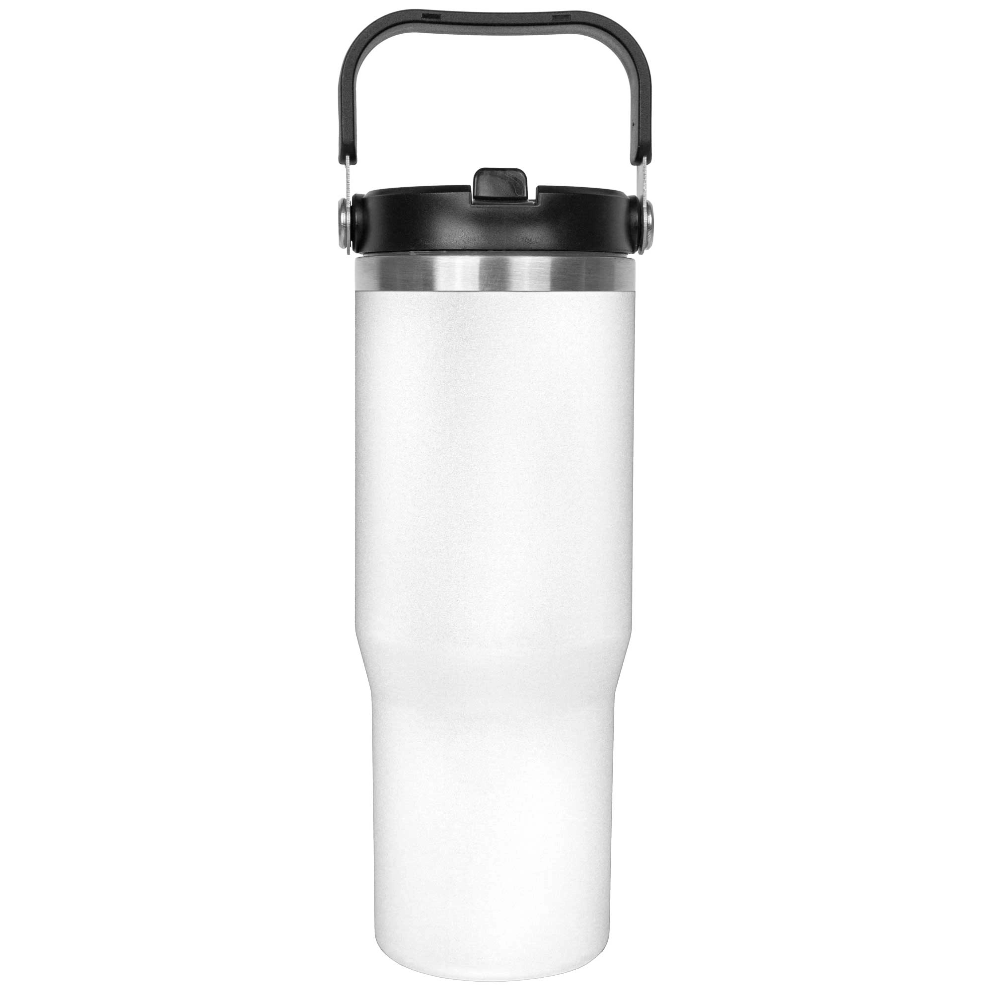 30oz. Stainless Steel Insulated Mug with Handle and Built-In 10