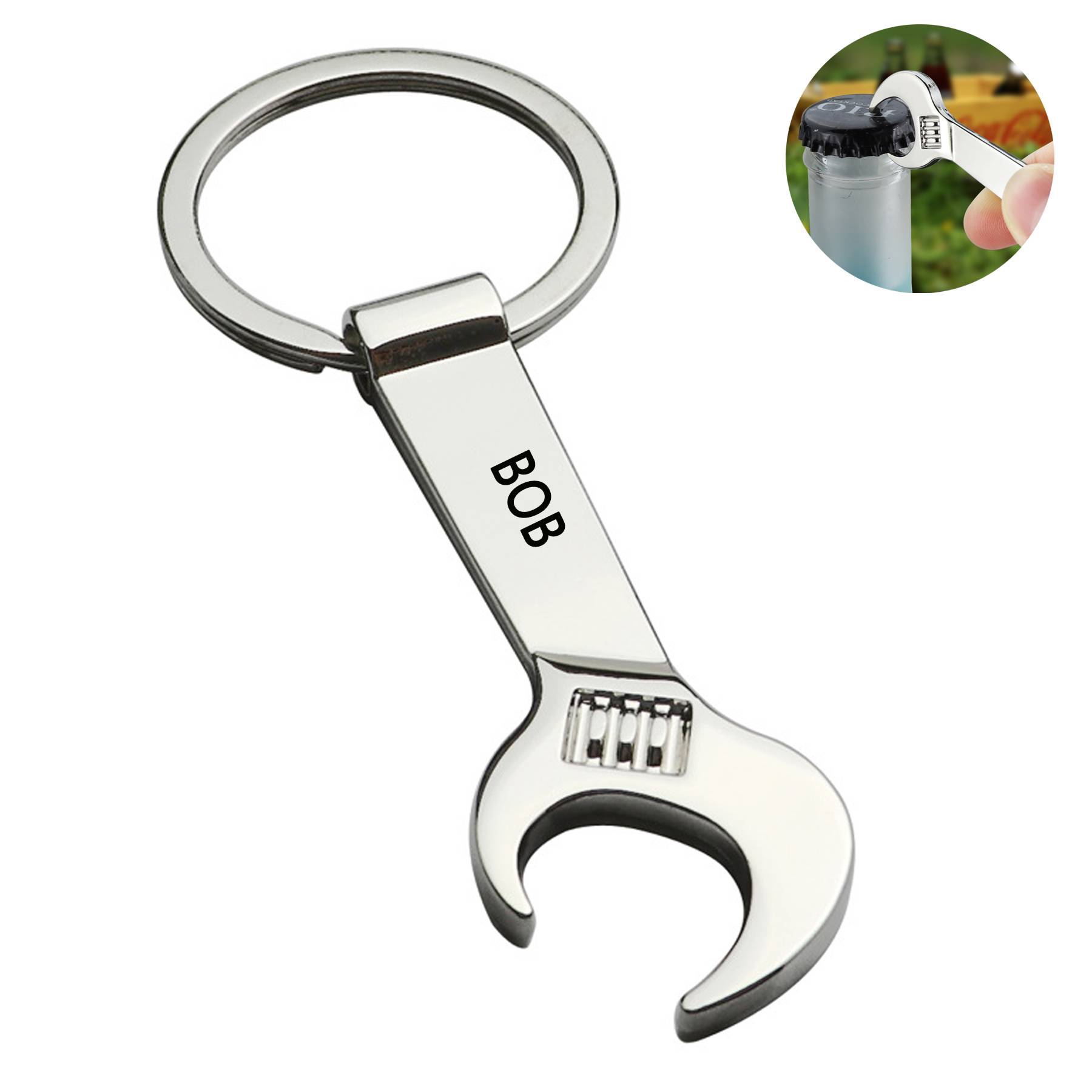 Creative Wrench Keychain Multifunctional Bottle Opener 2