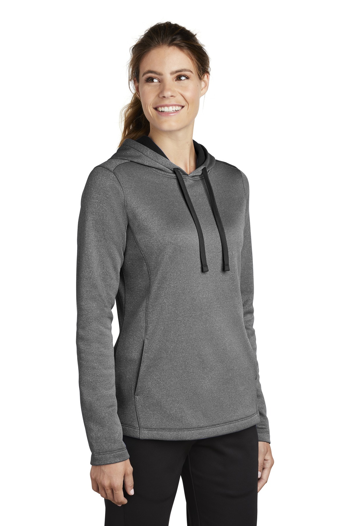 Women's PosiCharge Sport-Wick Heather Fleece Hooded Pullover