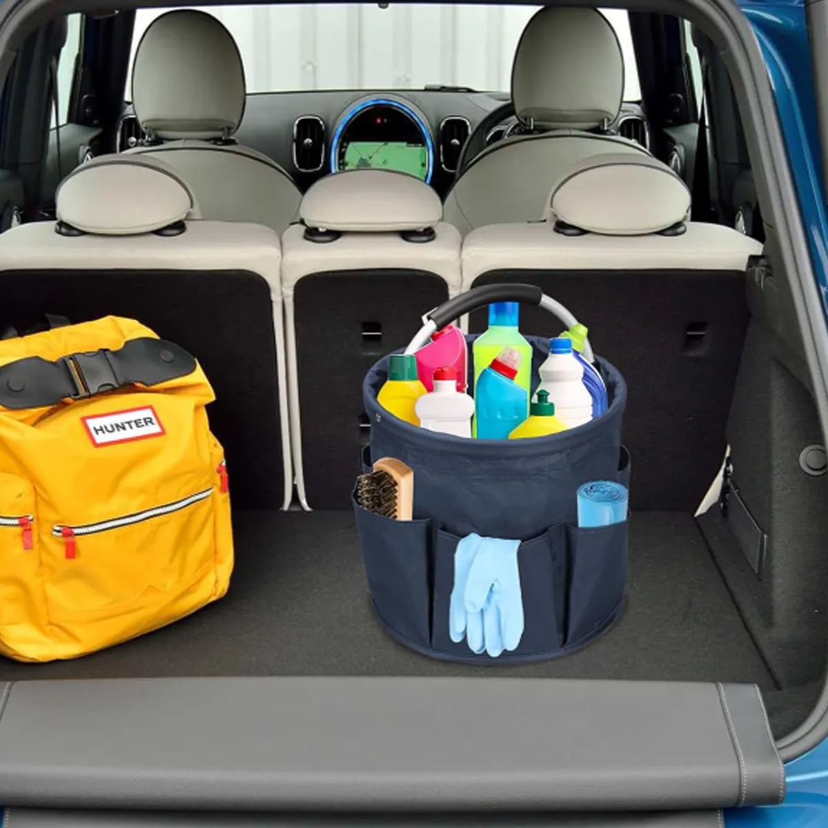 Collapsible Storage Caddy Multi-Use Organizer Tote Basket 8