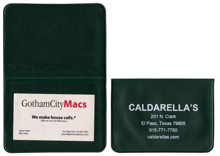 Card Case with 2 clear pockets 5