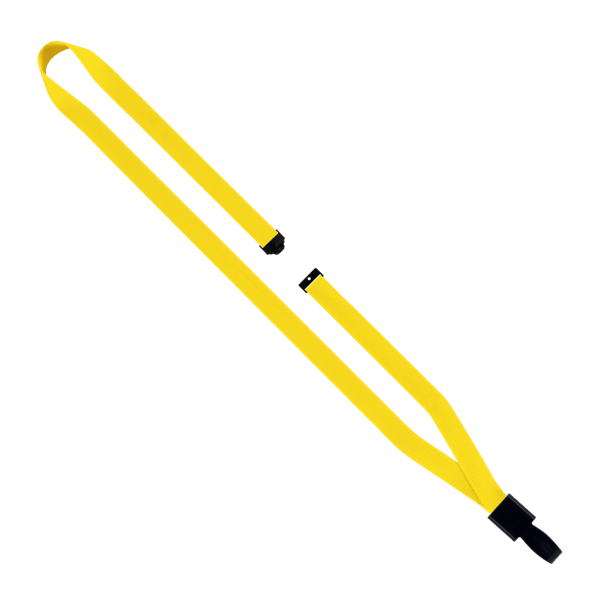 1/2" Polyester Lanyard with Non-Swivel Plastic Hook 59