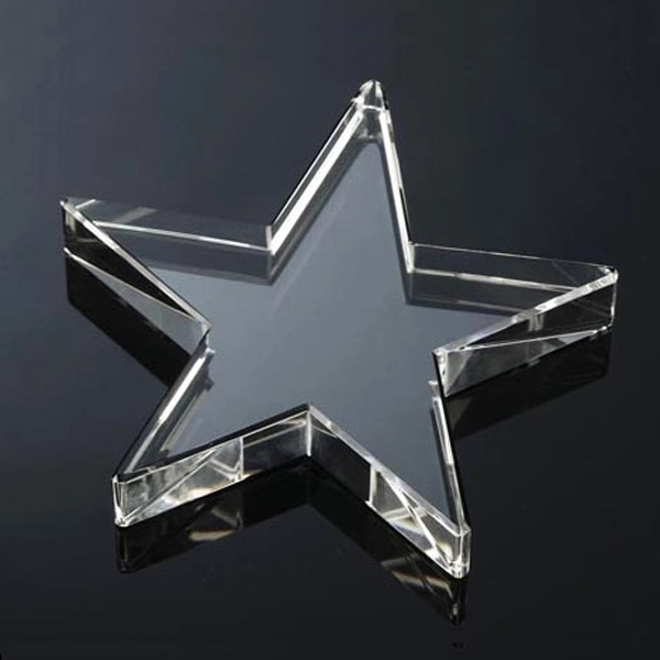 Star Shaped Crystal Glass Paperweight 3