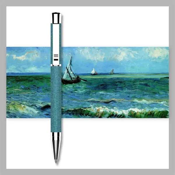 PU Leather and Metal Twist-Action Pen 7