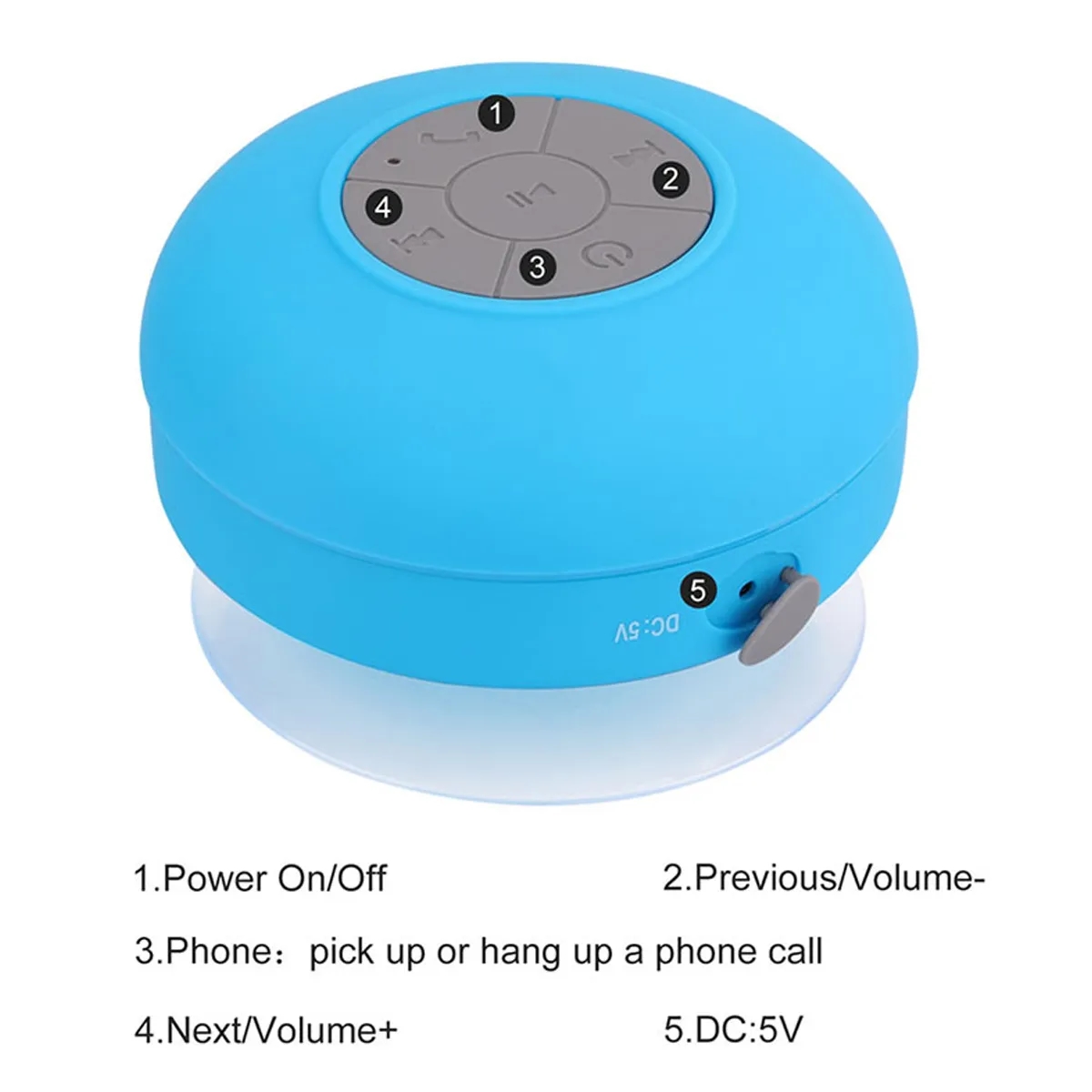 Waterproof Bluetooth Shower Speaker 2