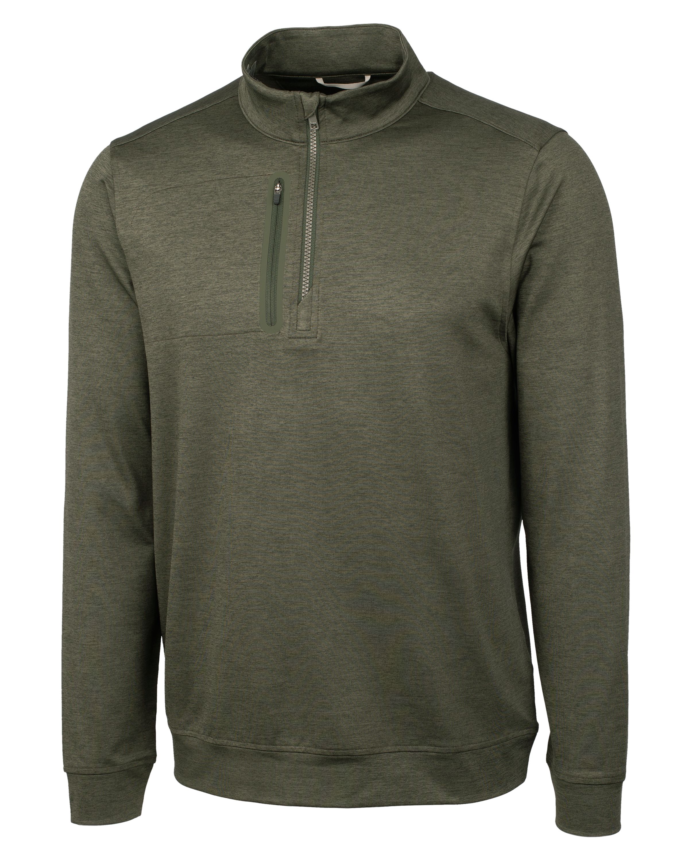 Cutter & Buck Stealth Heathered Mens Quarter Zip 34