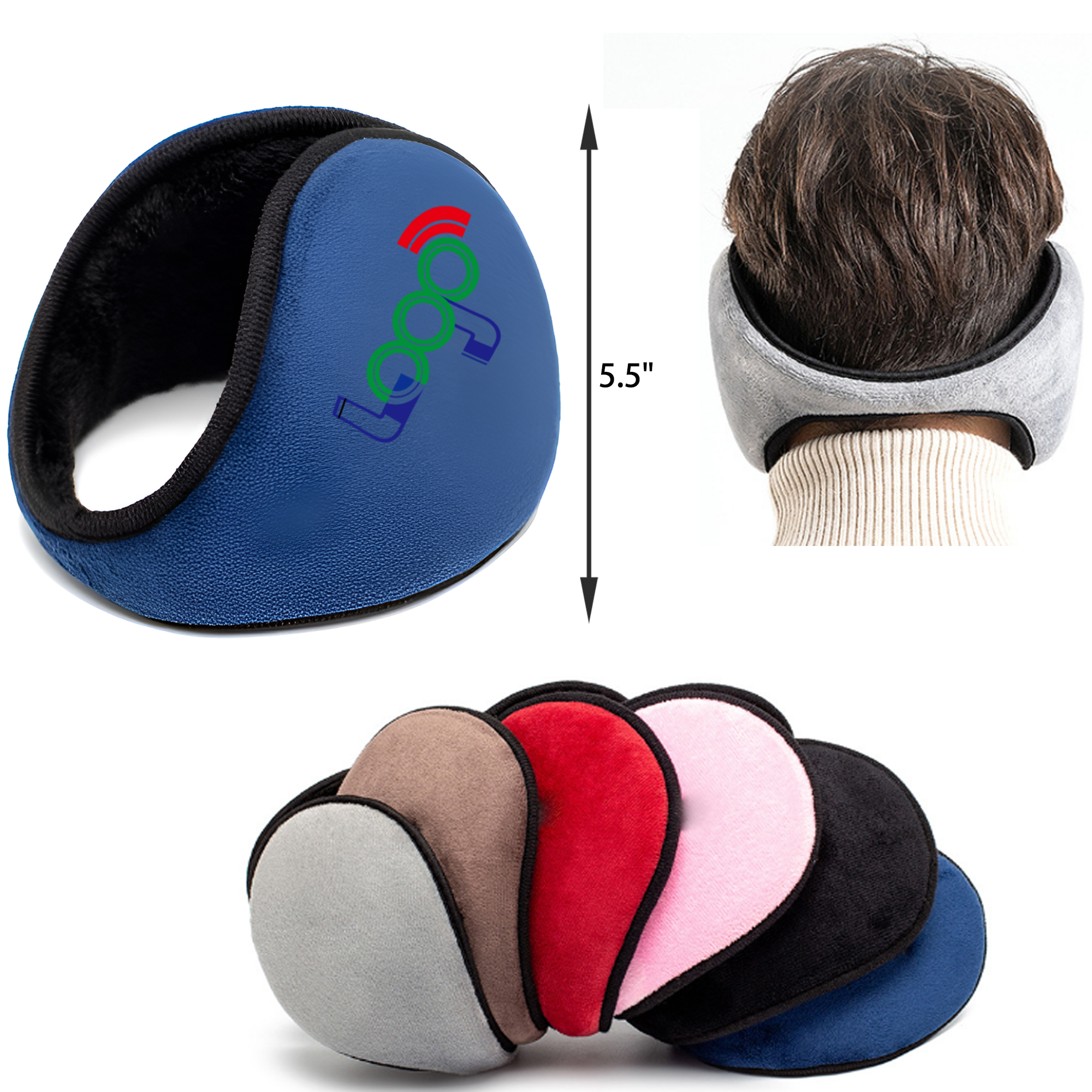 MOQ 50 PCS Thick Winter Fleece Warm Earmuffs 4
