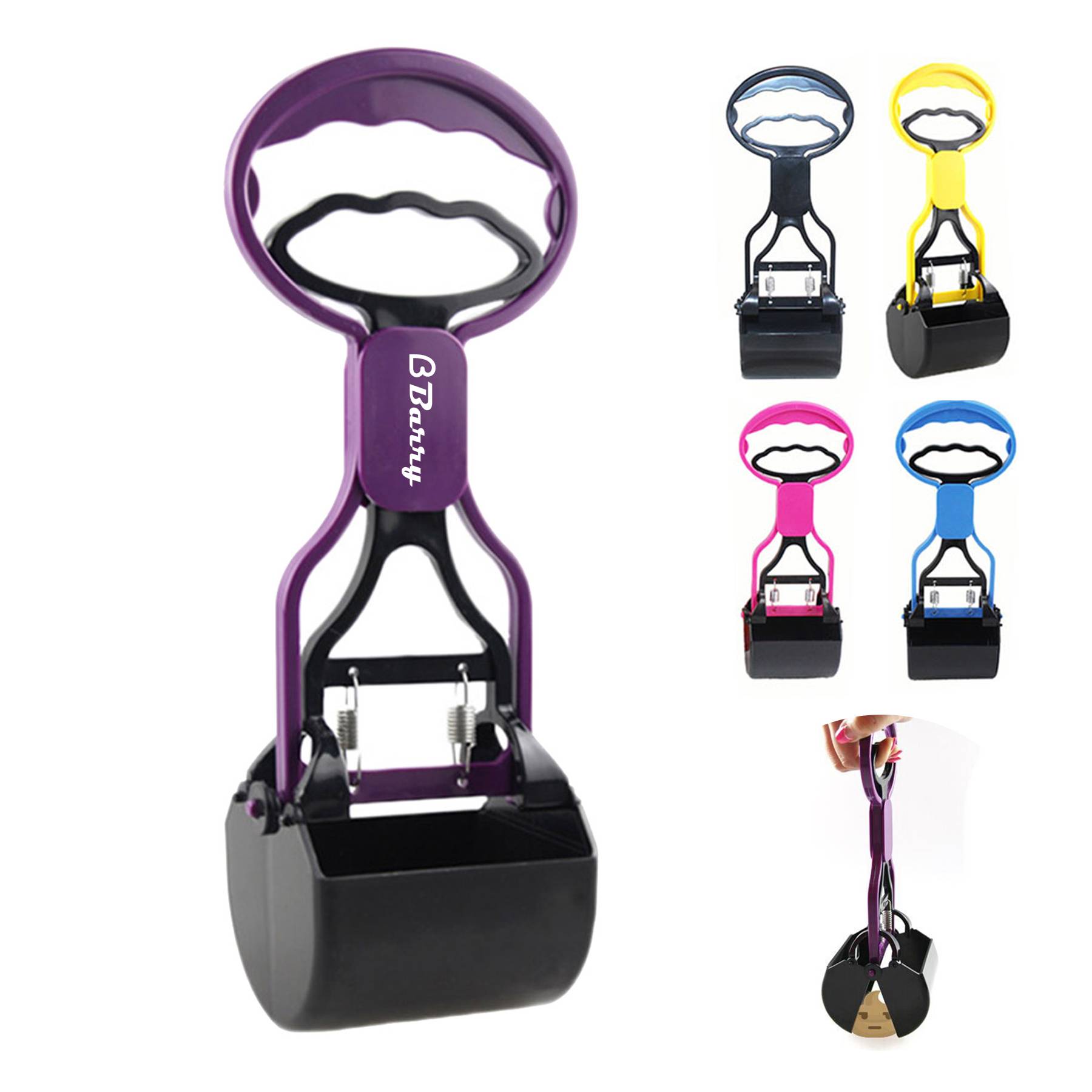 Pet Plastic Toilet Collector Dog Poop Clip 5