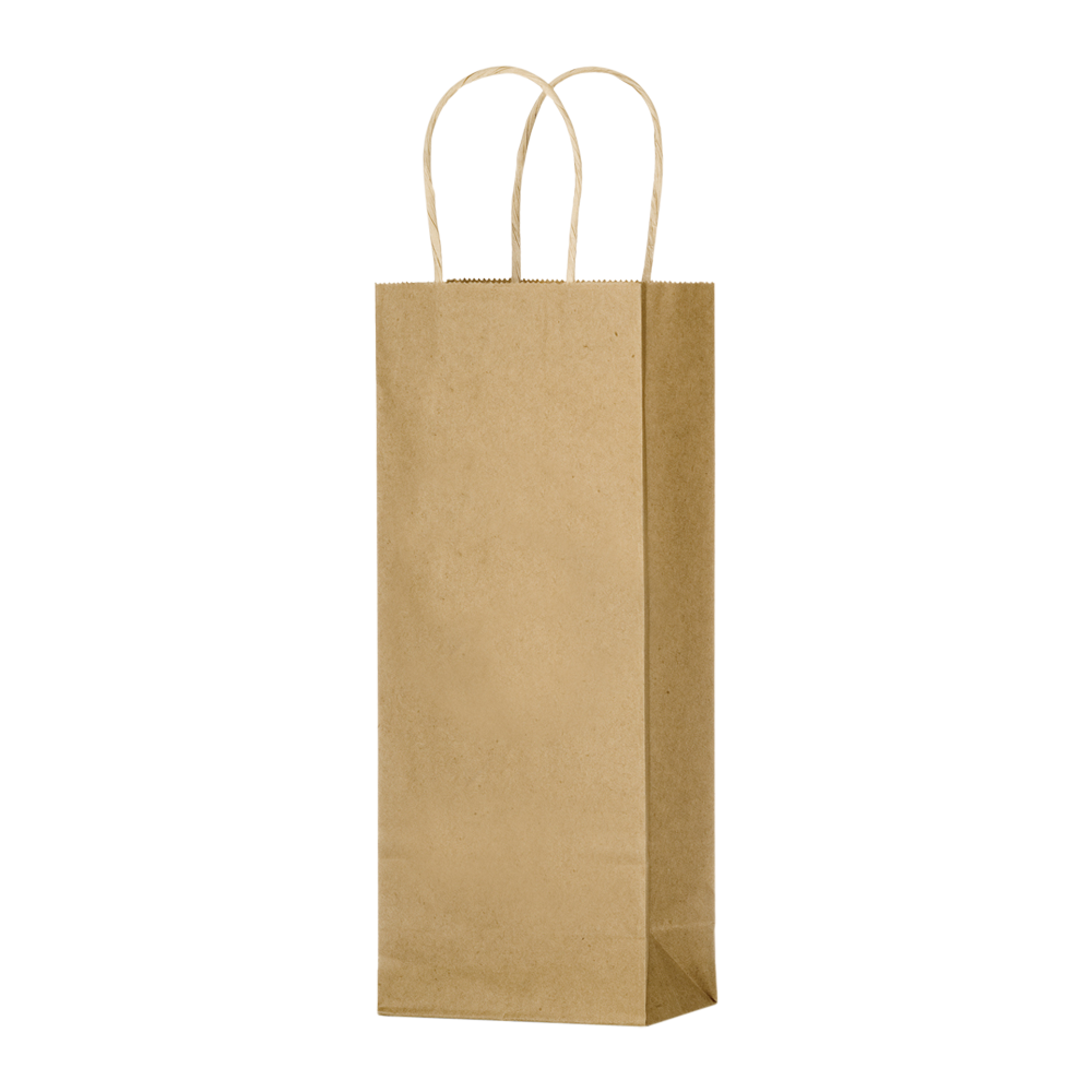 1-Bottle Kraft Paper Tote 6