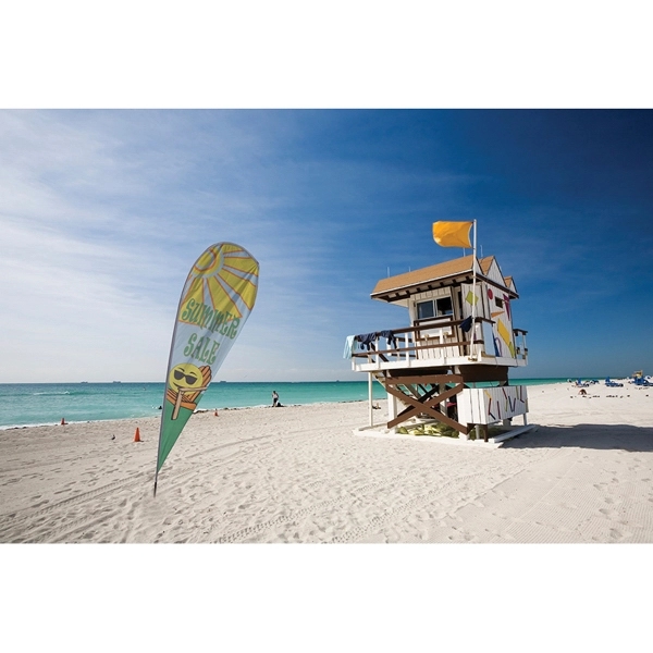 8' x 2.5' Stock Advertising Teardrop Flag 2