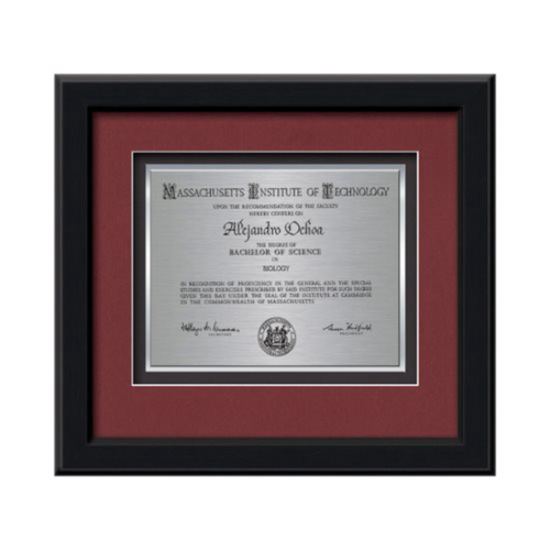 Myriad Certificate TexEtch - Black