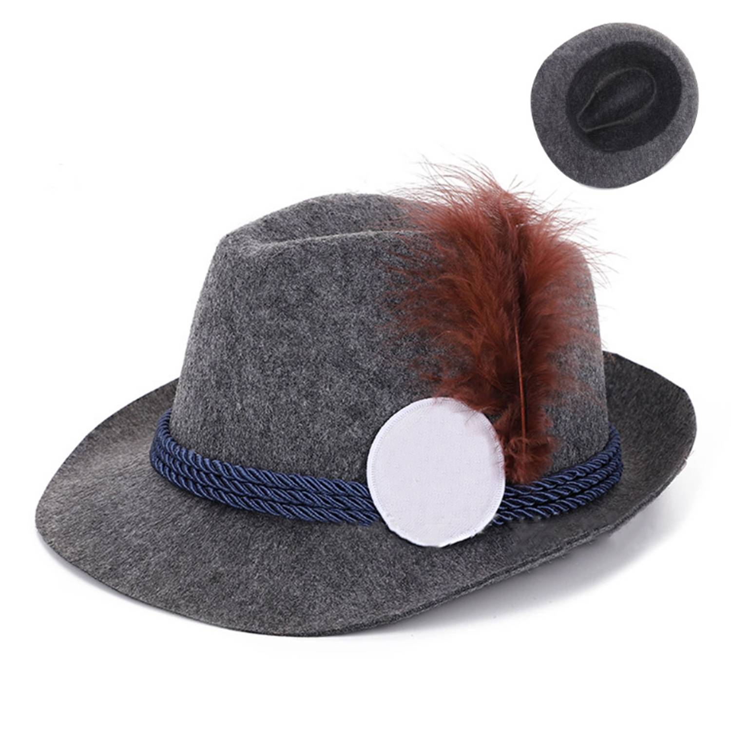 Vintage Felt Bowler Hat 4