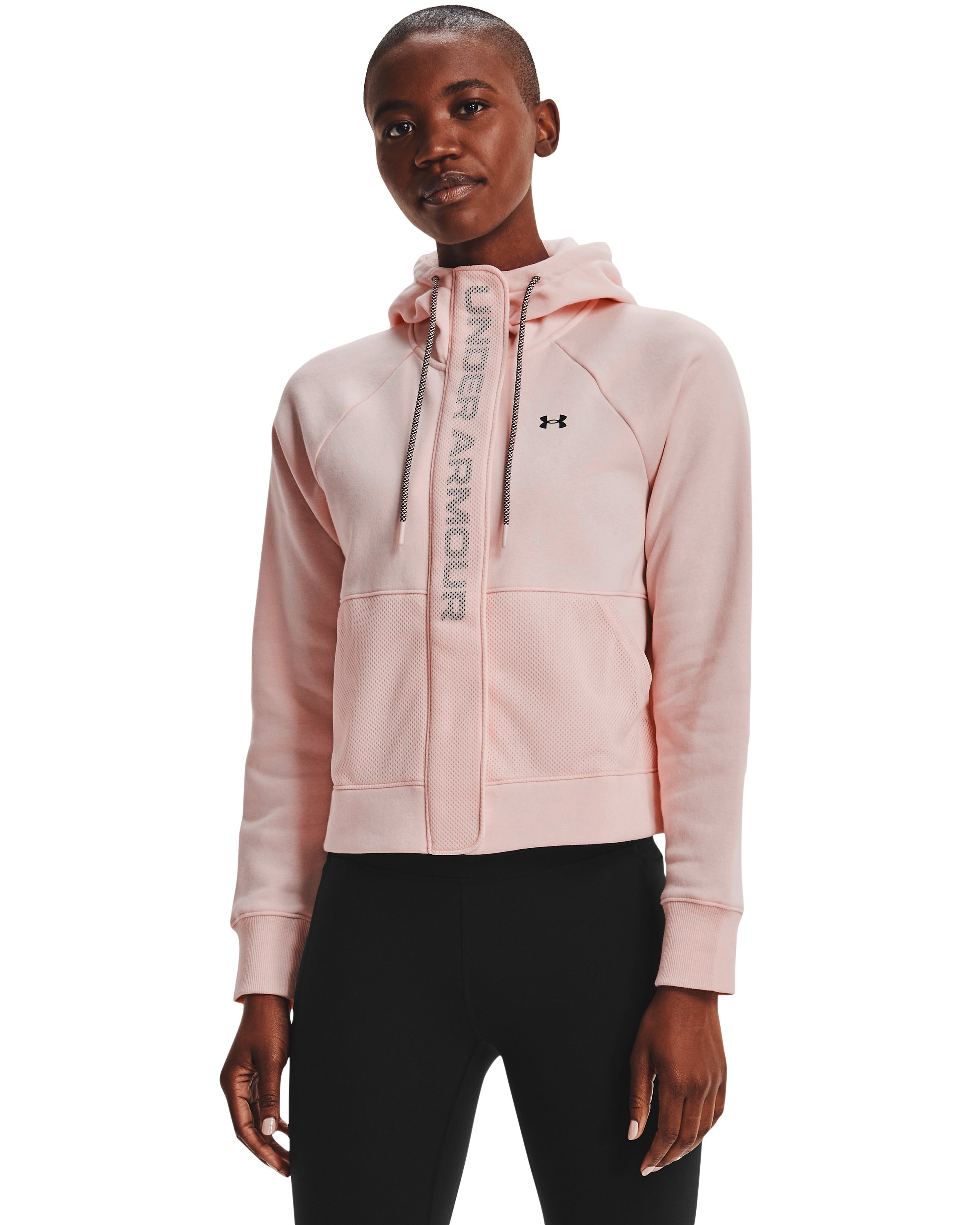 Women's UA Rival Fleece Mesh Full-Zip Hoodie  3