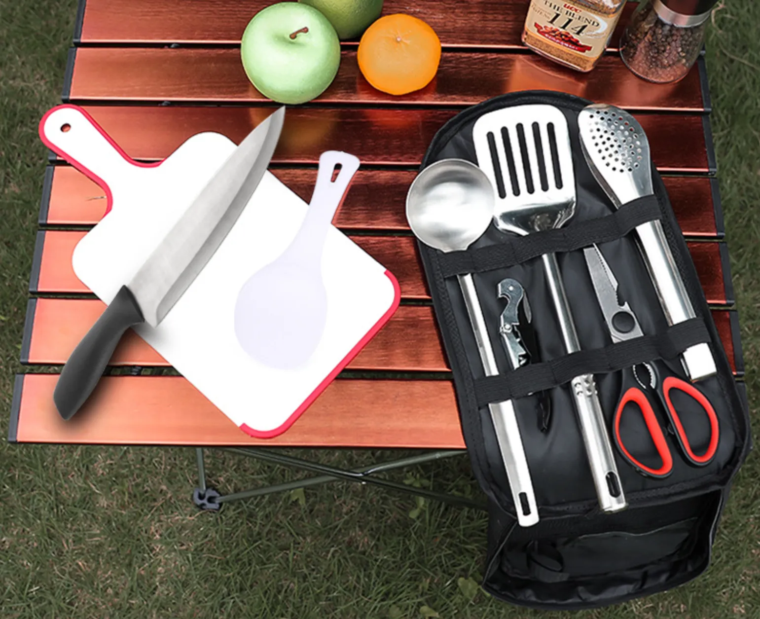 8 Piece Camp Kitchen Cooking Utensil Set 5