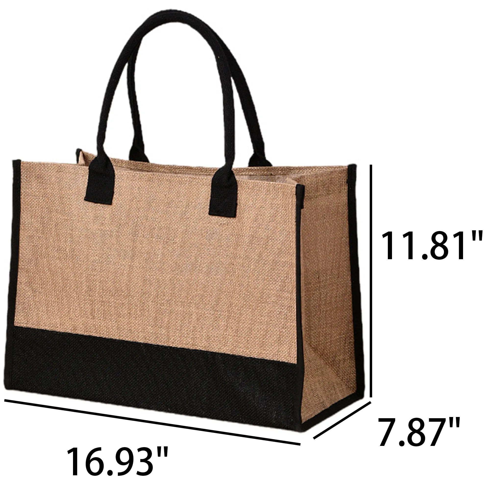 Jute Patchwork Tote Bag 2