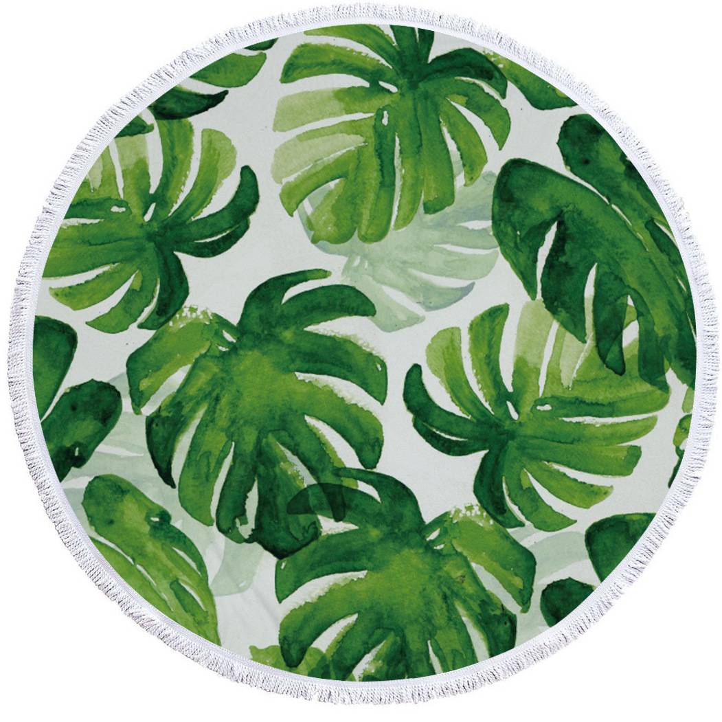 Customized Microfiber Round Beach Towel Mat 4