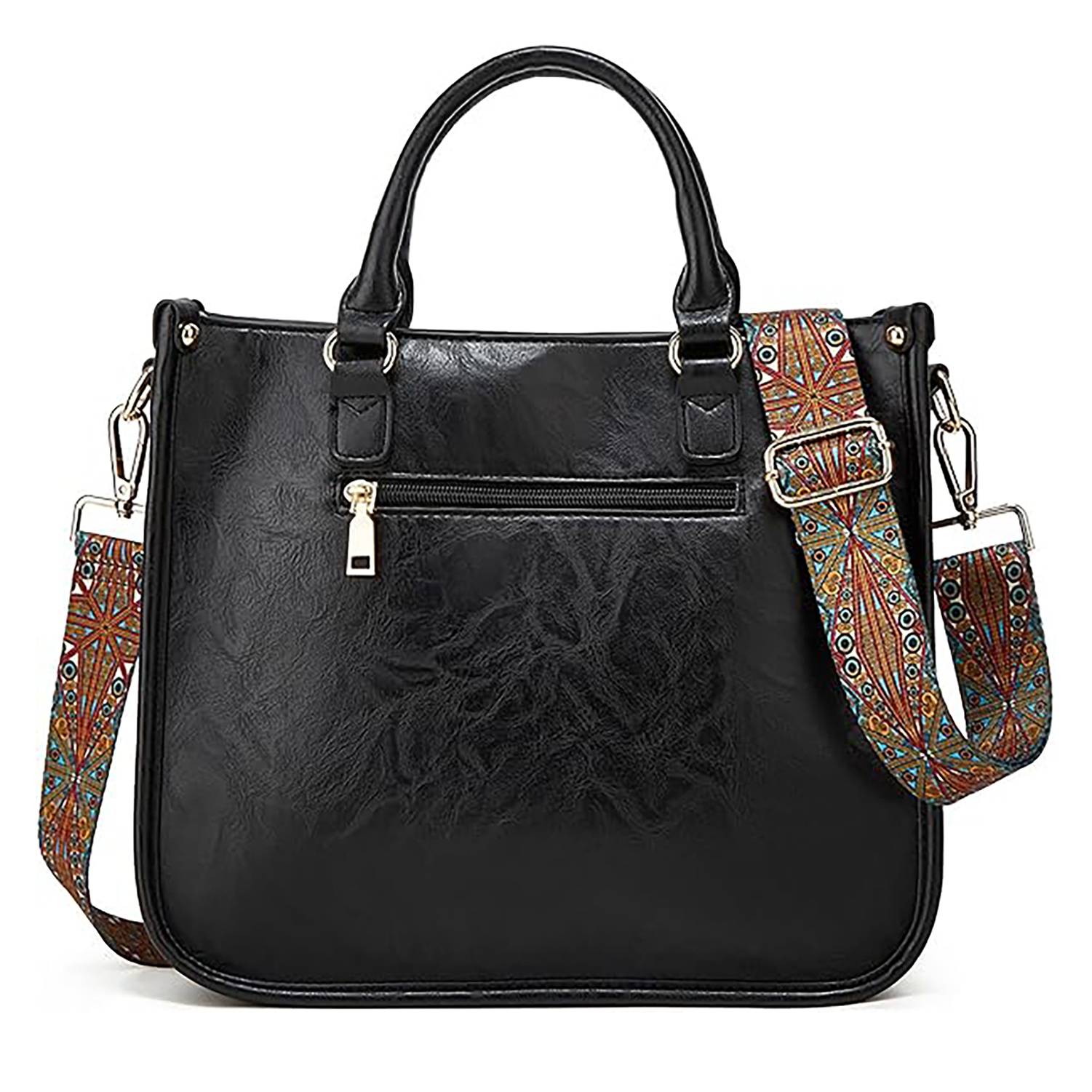 Vintage Large Capacity Pu Leather Handbag 3
