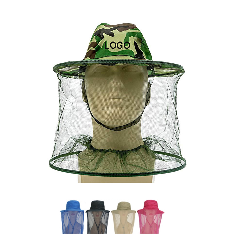 Outdoor Sun Protection Hats with Mosquito Head Net 1