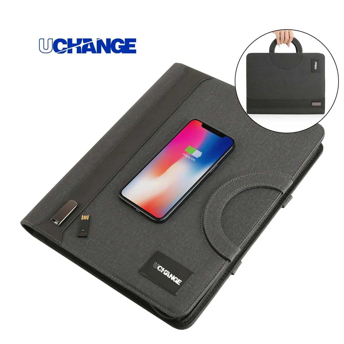 A4 Executive Portfolio With Power Bank & Clipboard 12