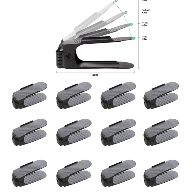 Double plastic shoe rack 4