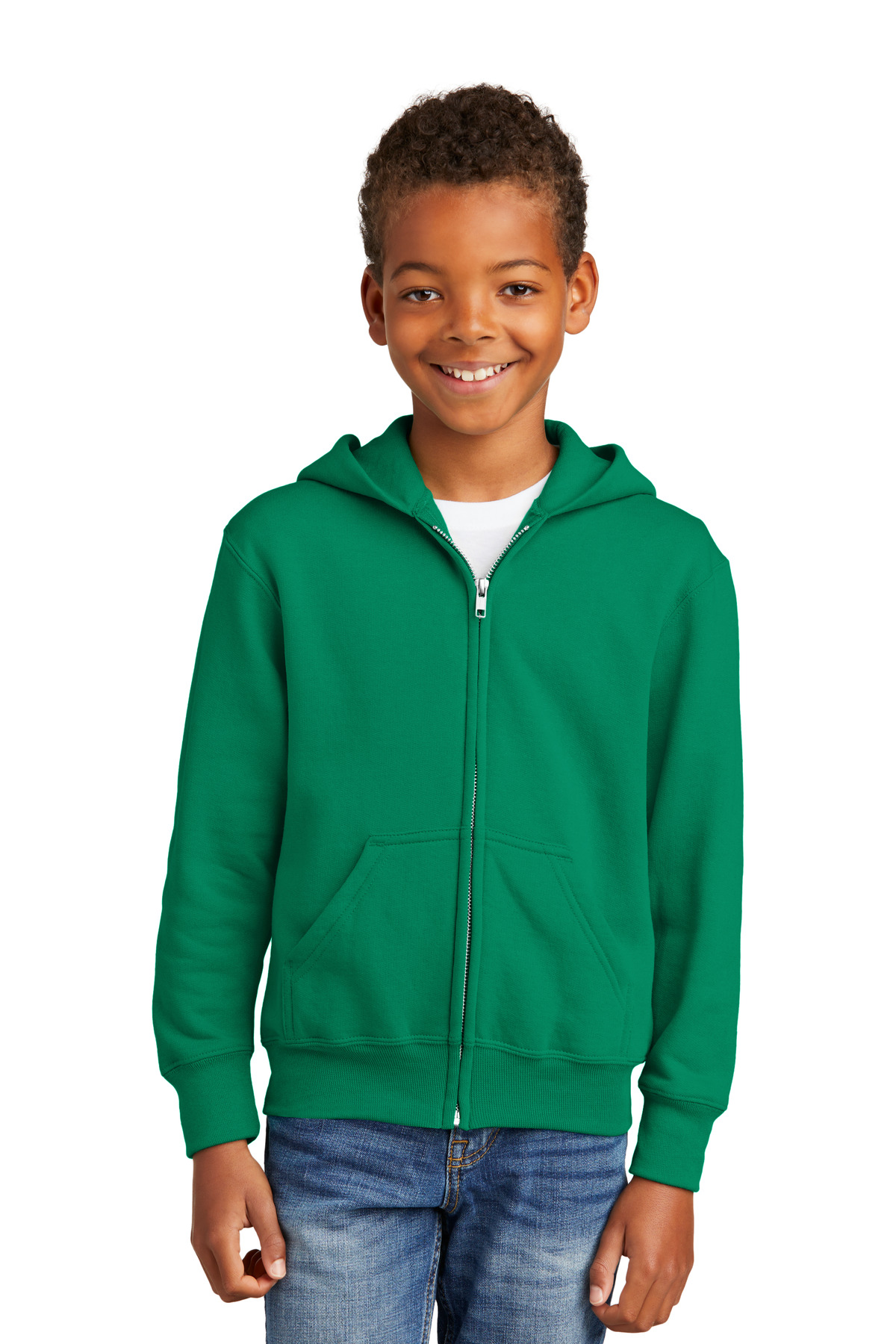 Port & Company® Youth Core Fleece Full-Zip Hooded Sweatshirt 21