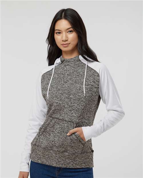 Women's Colorblocked Cosmic Fleece Hooded Sweatshirt - 8618 26