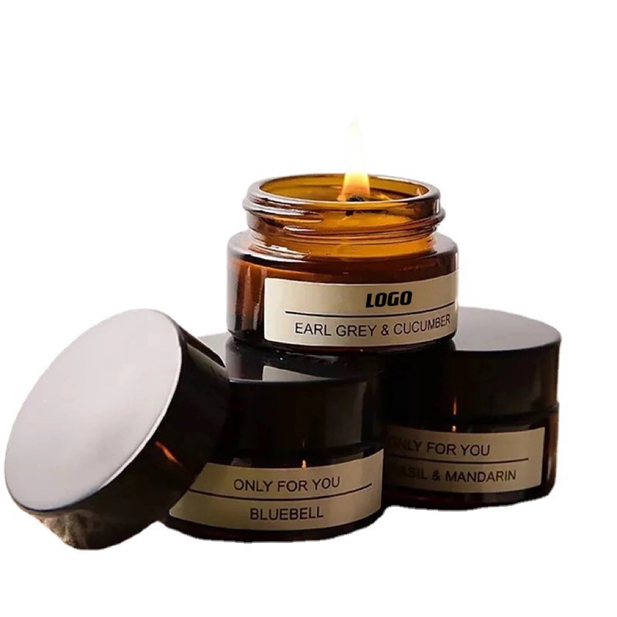 Small Scented Candle With Bottle 3