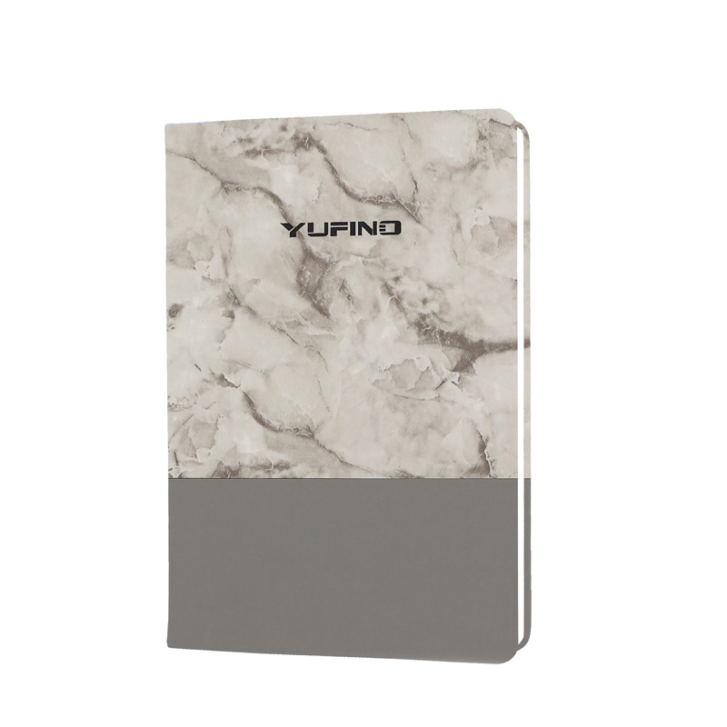 A5 New Marble Splicing PU Leather Business Notepad 3