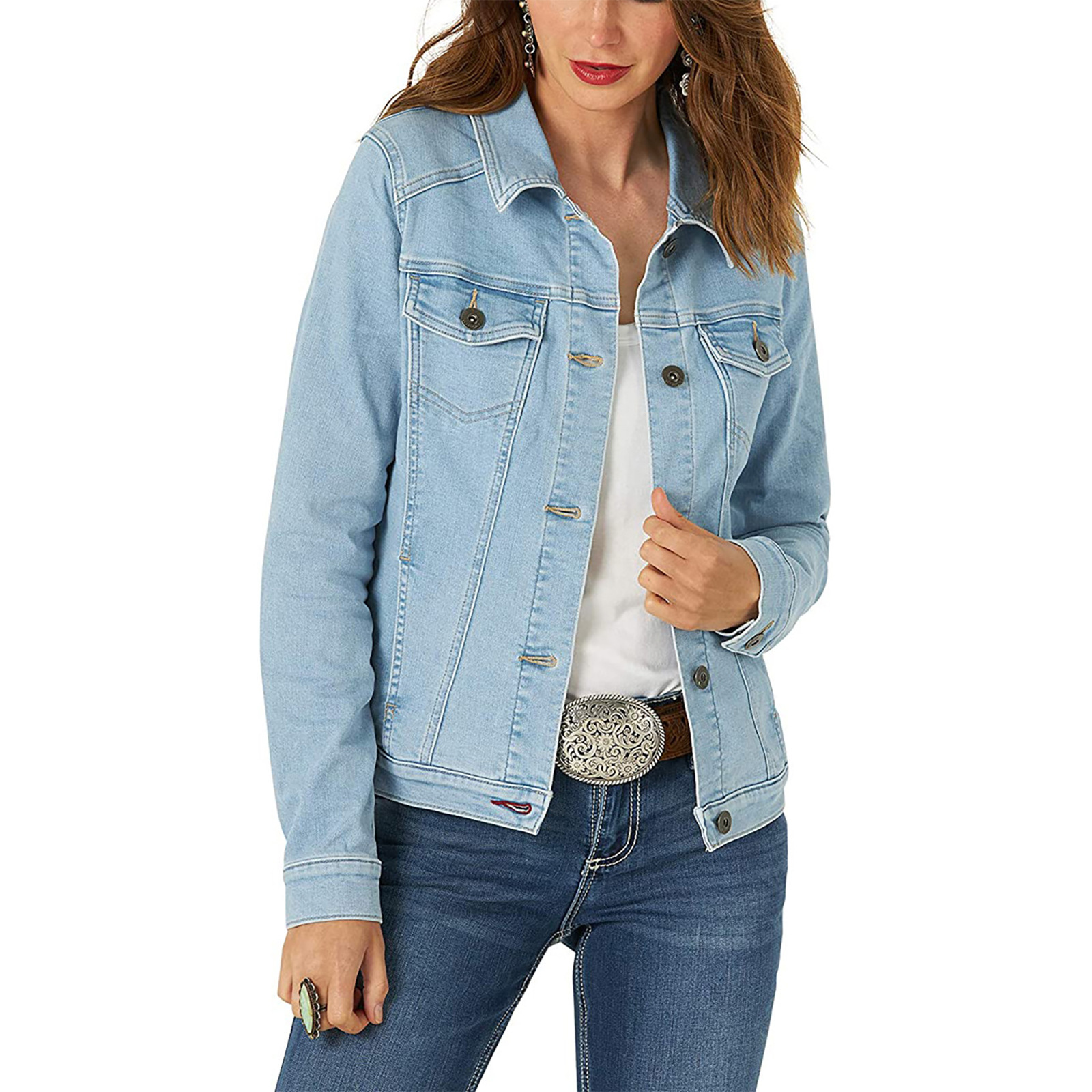 Women's Stretch Denim Jacket 9