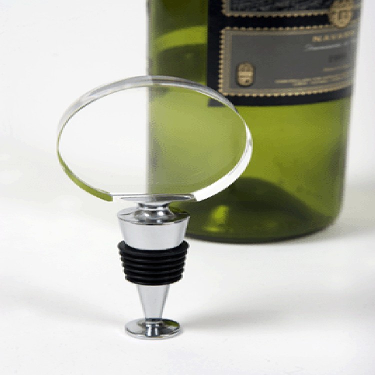 Clear Round Optical Crystal Stopper 1