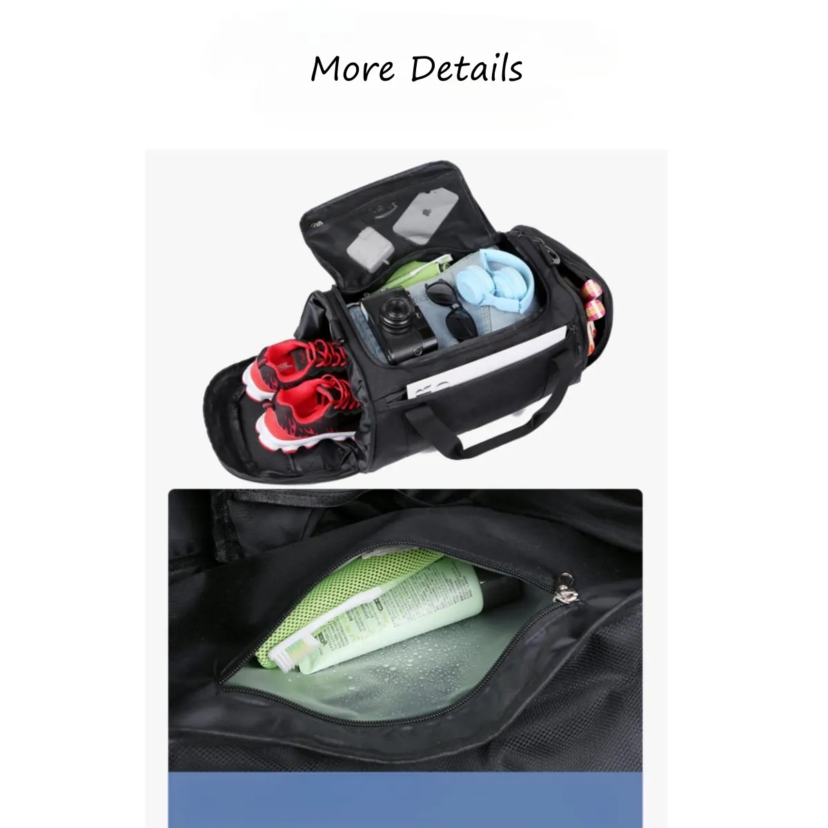 Classic Travel Duffel Bag with Shoes Compartment 4