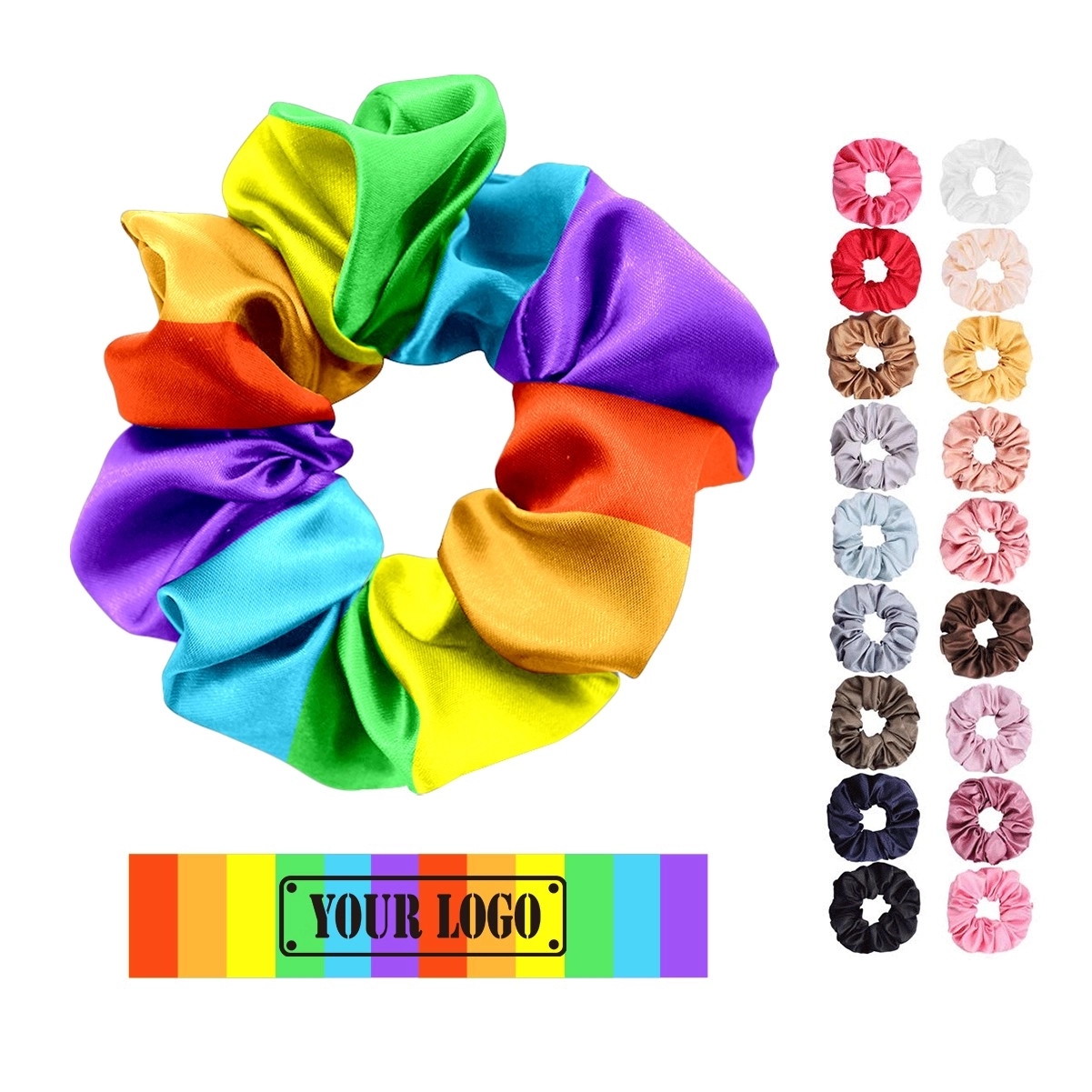 Full Color Scrunchie Hair Tie 5